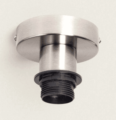 Support ARGENTE avec douille E27 intégrée pour plafond ou appliques murales - ILLUMIAA