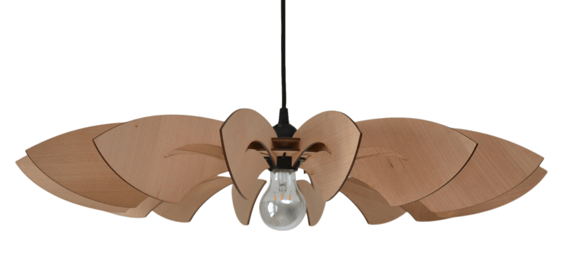 Lotéia Suspension en bois - Luminaire design - ILLUMIAA