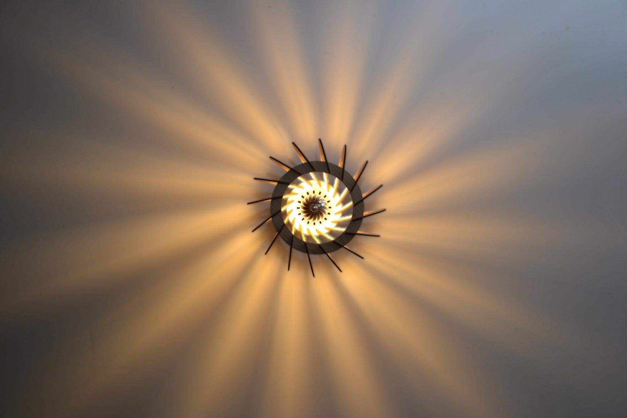 Flamma Suspension en bois - Luminaire design - ILLUMIAA