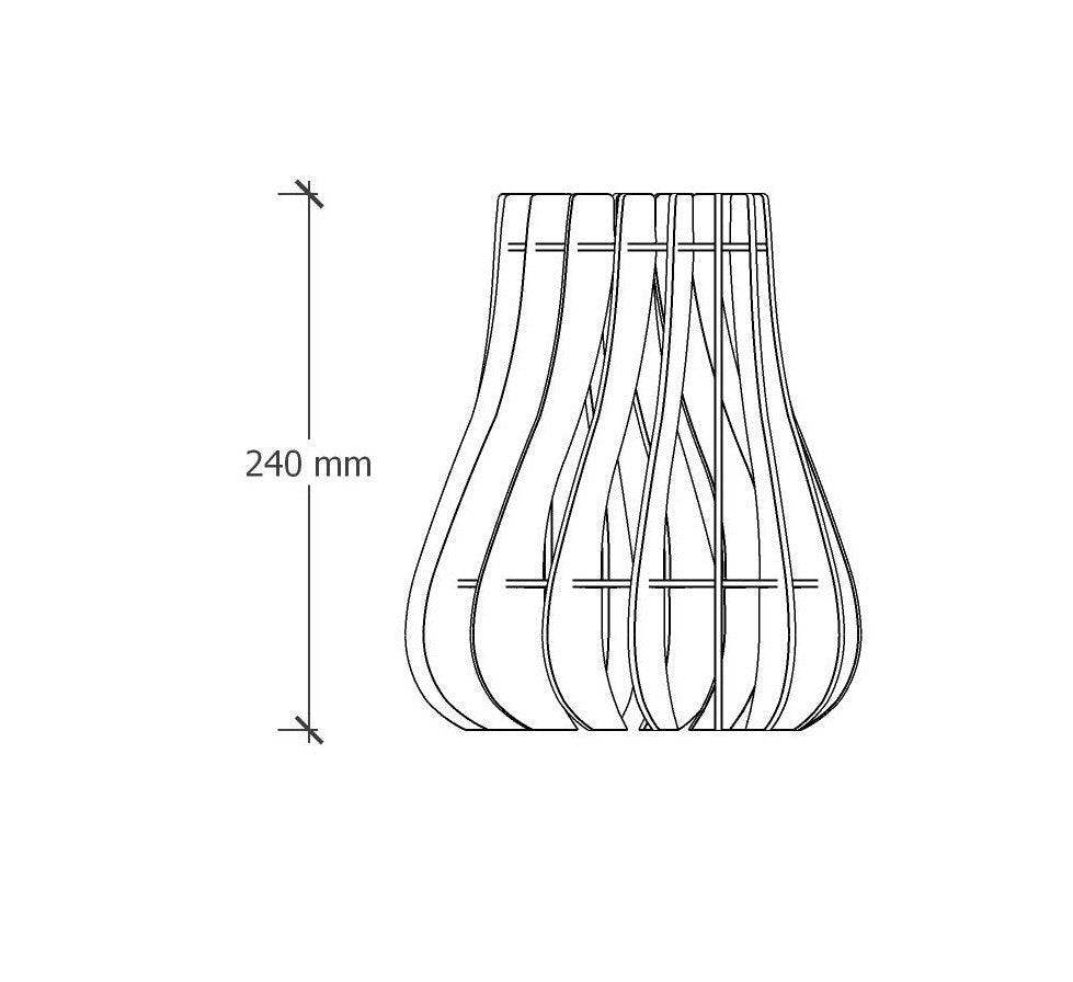 Flamma Lampe à poser en bois - Luminaire design - ILLUMIAA