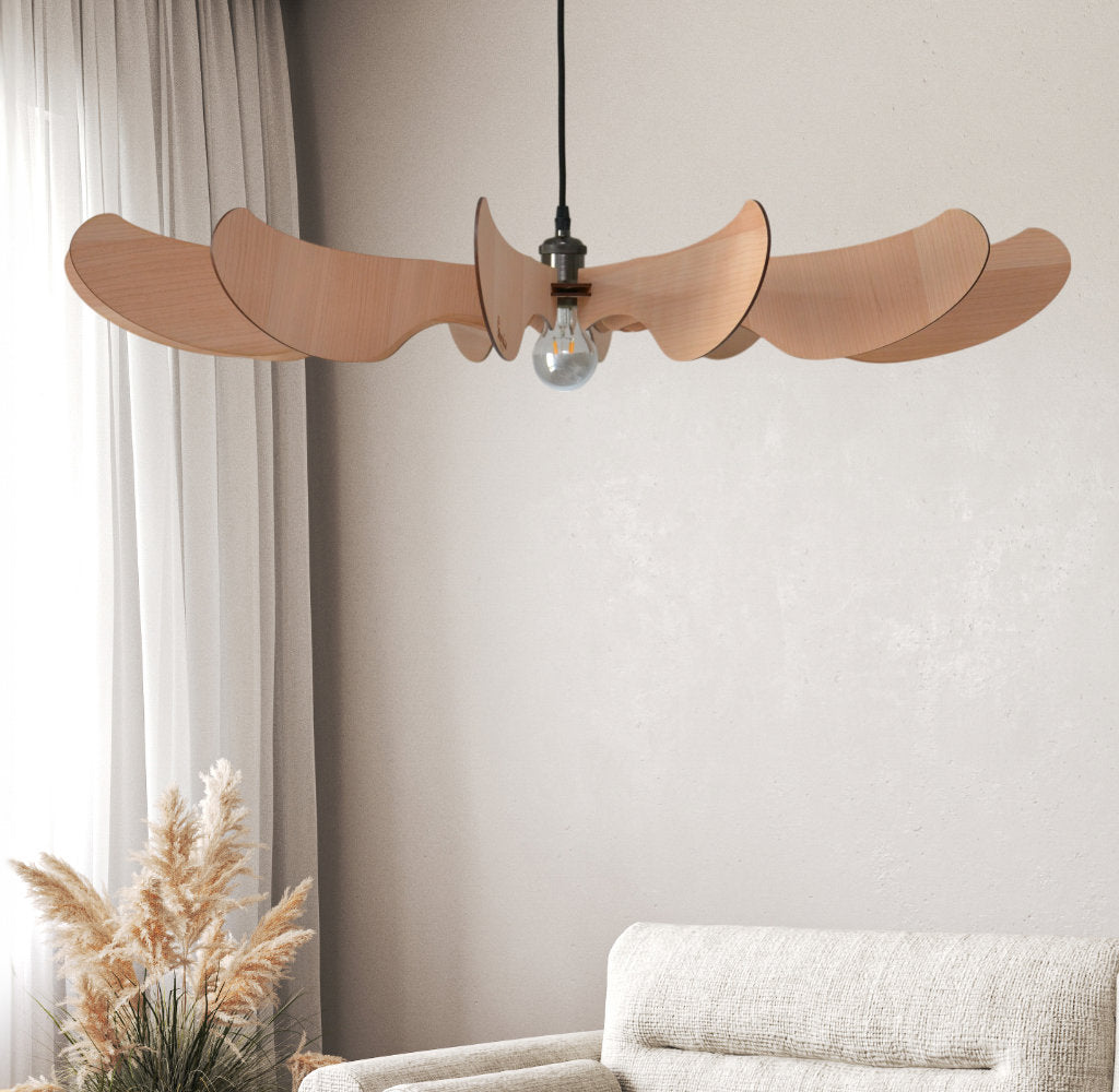 Libéla Suspension en bois - Luminaire design - ILLUMIAA