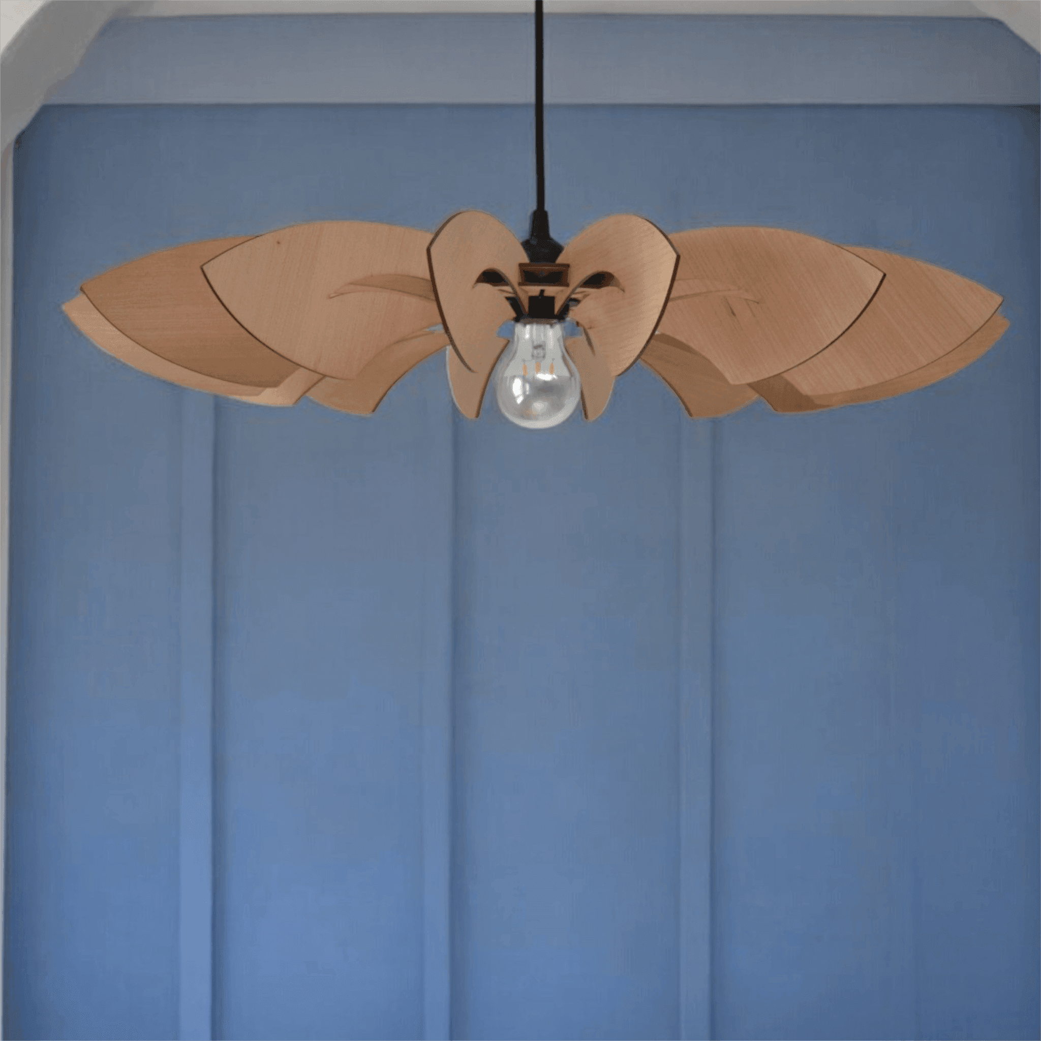 Lotéia Suspension en bois - Luminaire design - ILLUMIAA