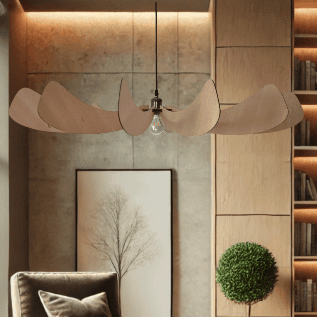Auréa Suspension en bois - Luminaire design - ILLUMIAA