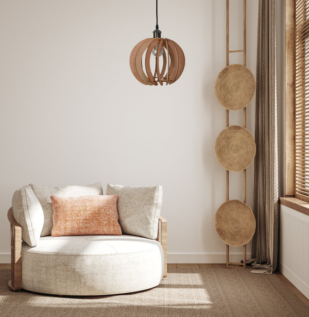 Lunéa Suspension en bois - Luminaire design - ILLUMIAA