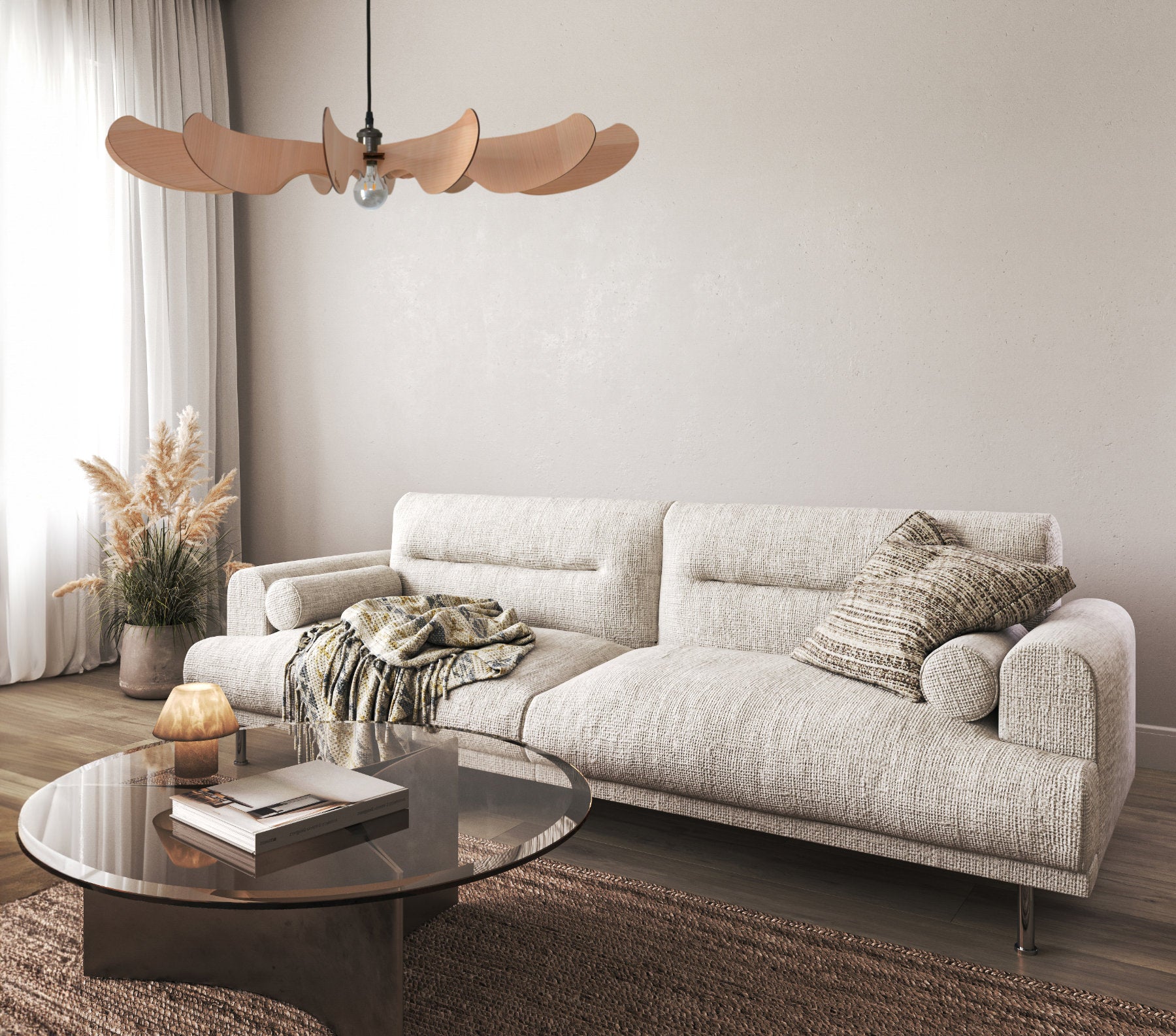 Libéla Suspension en bois - Luminaire design - ILLUMIAA