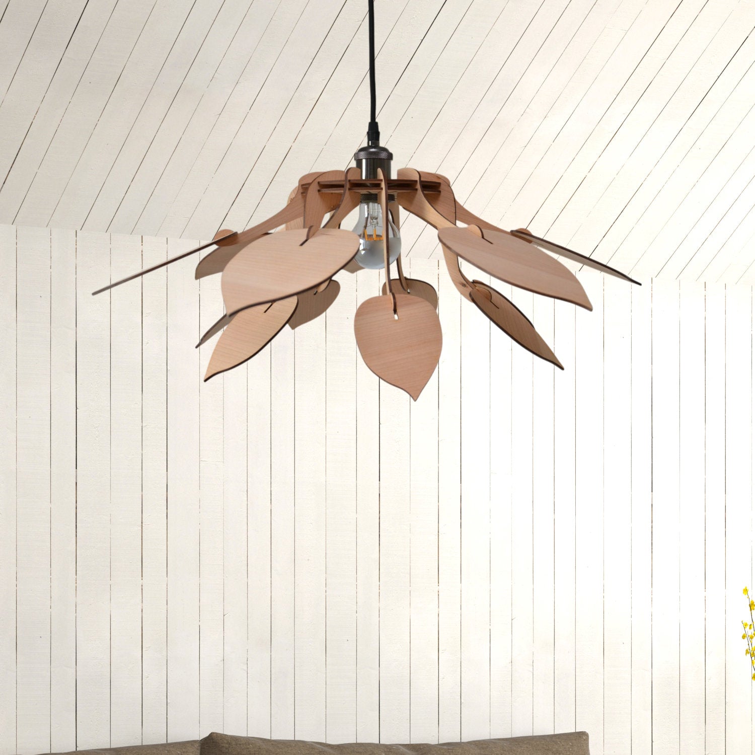 Popléa Suspension en bois - Luminaire design - ILLUMIAA