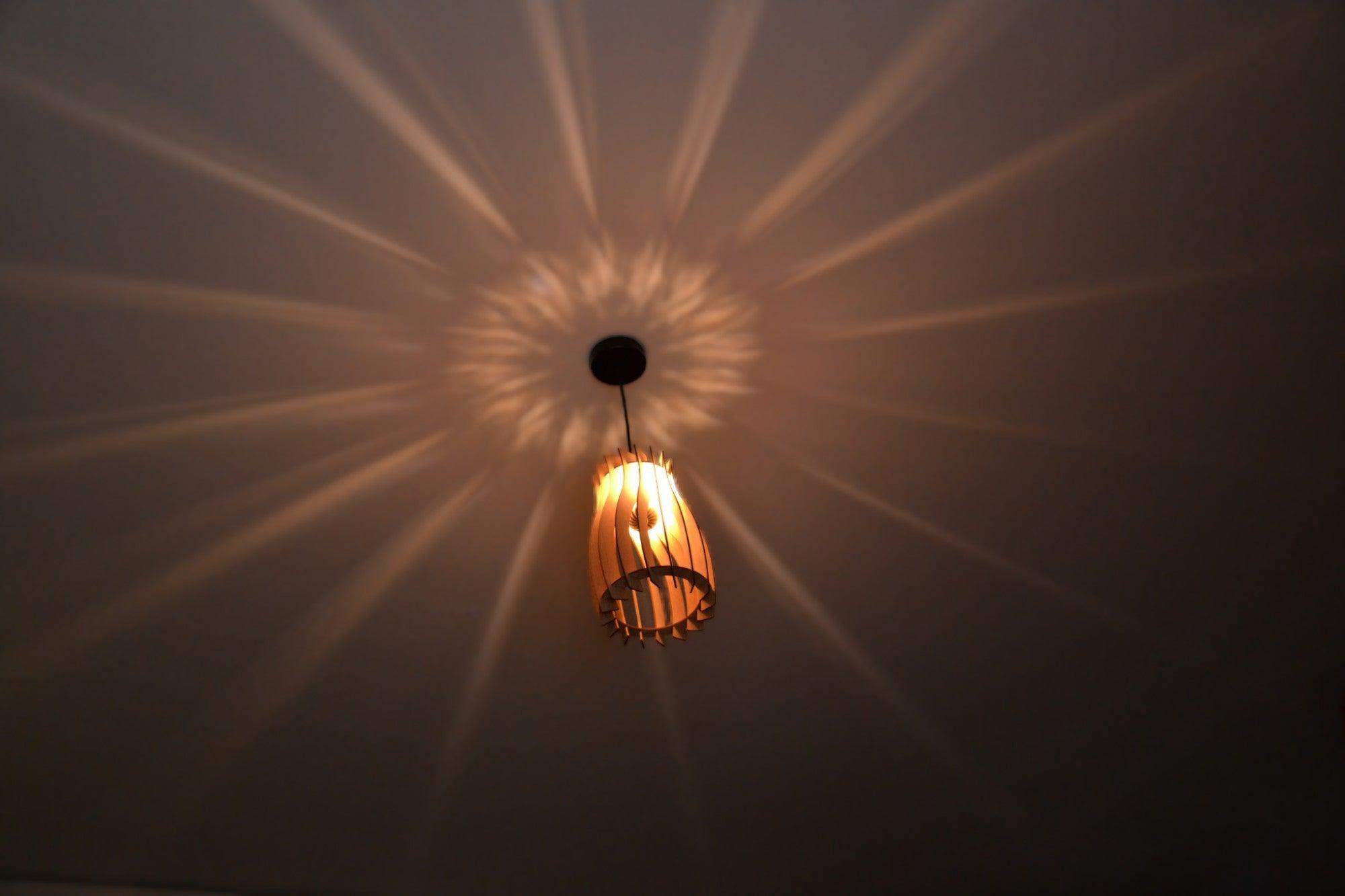 Ondéa Suspension en bois - Luminaire design - ILLUMIAA