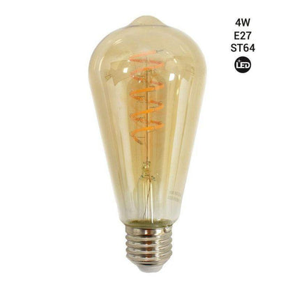 Ampoule LED à filament Edison E27 ST64 - 4W - ILLUMIAA