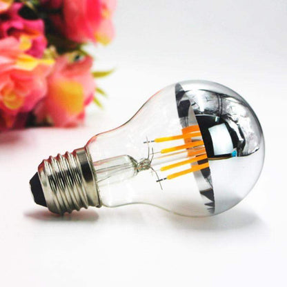 Ampoule LED effet miroir argenté E27 6W A60 3000K - ILLUMIAA