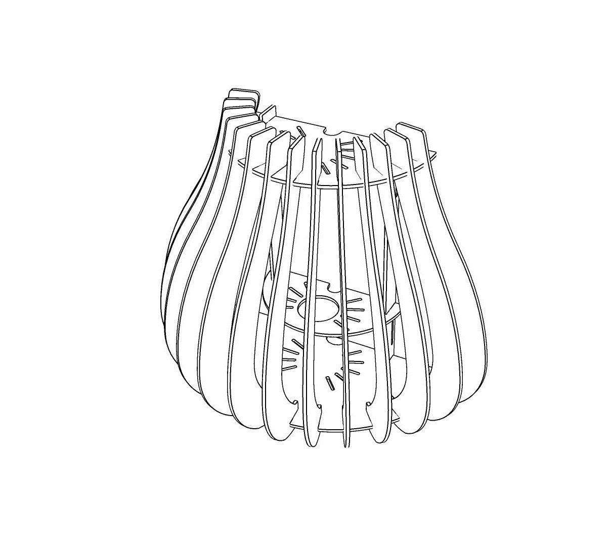 Flamma Baladeuse/applique en bois - Luminaire design - ILLUMIAA
