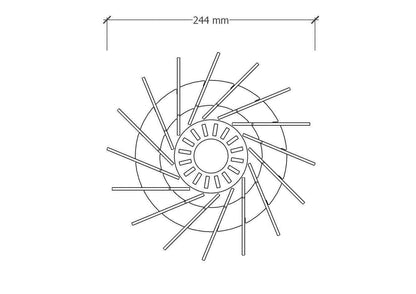 Arcéon Lampe à poser en bois - Luminaire design - ILLUMIAA