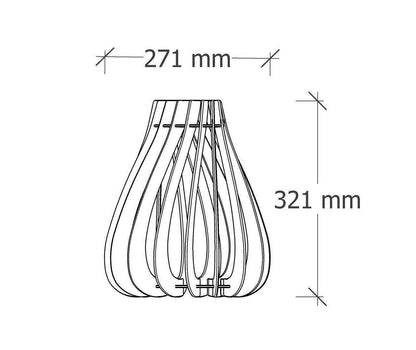 Flamma Suspension en bois - Luminaire design - ILLUMIAA