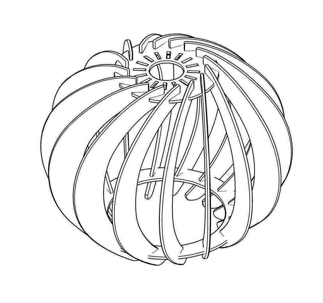 Lunéa Suspension en bois - Luminaire design - ILLUMIAA