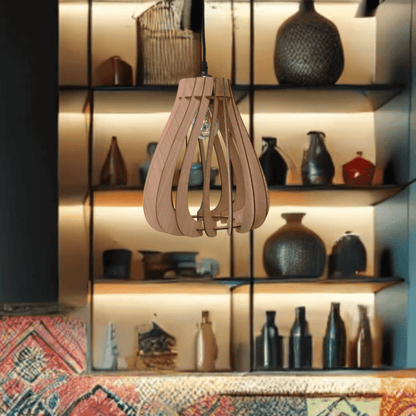 Flamma Suspension en bois - Luminaire design - ILLUMIAA
