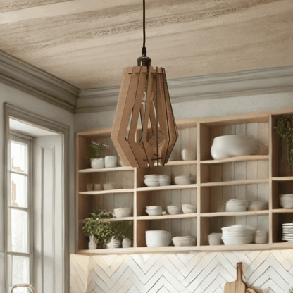 Prisma Suspension en bois - Luminaire design - ILLUMIAA